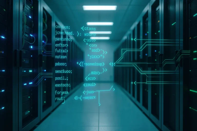 Concept of structured AI output: ordered JSON data from language models in enterprise systems