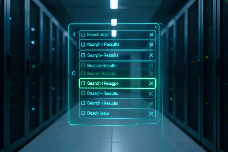Sorted search results in a modern data center – reranking in a RAG system